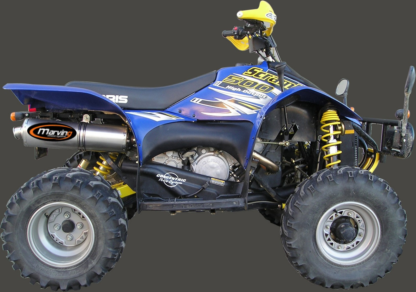 Silencieux Atv Line SCRAMBLER 500 Big Oval Alu Homologué