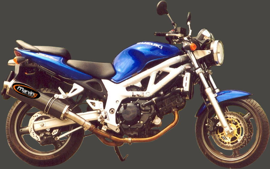 Silencieux Superline SV 650 1999/2002 Big Oval Carbone Homologué