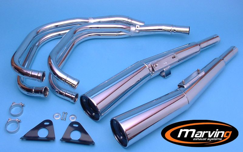 Pot 4/2 CB 750 KZ Ligne Complète Master Silencieux Chromé Homologuée