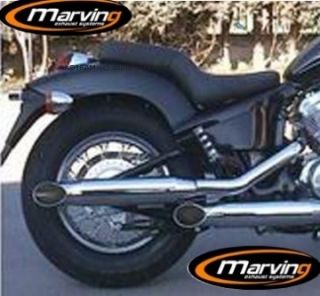 Pot VT 600 SHADOW Ligne Complète Custom Silencieux Chromé Non Homologuée