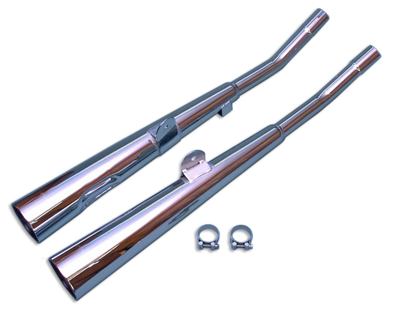 Silencieux Marvi Z 750 2 CYLINDERS Chromés Homologués - Vendus par Paire