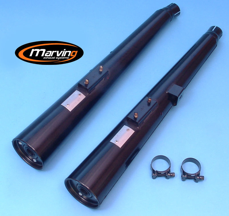 Silencieux Marvi GSX 550 KATANA Noirs Homologués - Vendus par Paire