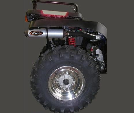 Pot SPORTSMAN Ligne Complète Atv Line Silencieux Rond Ø100 Alu Homologué