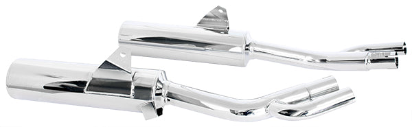 Silencieux Rond FZX 750 PHASER Ø110 Chromés Homologués - Vendus par Paire
