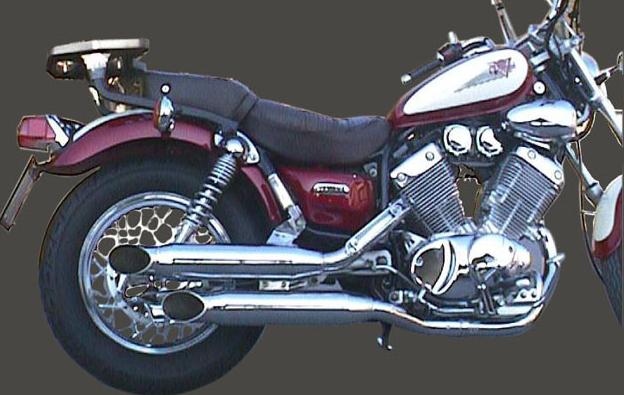 Pot XV 535 VIRAGO Ligne Complète Legend Silencieux Turn Out Chromés Non Homologuée