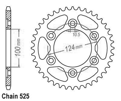 Couronne Acier 40 Dents - Pas 525 - Similaire JTR745