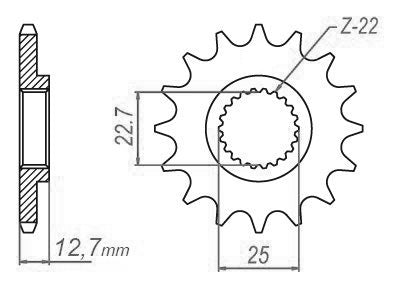 Pignon 11 Dents - Pas 520 - Similaire JTF3221