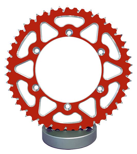 Couronne Alu. Rouge 48 Dents - Pas 520