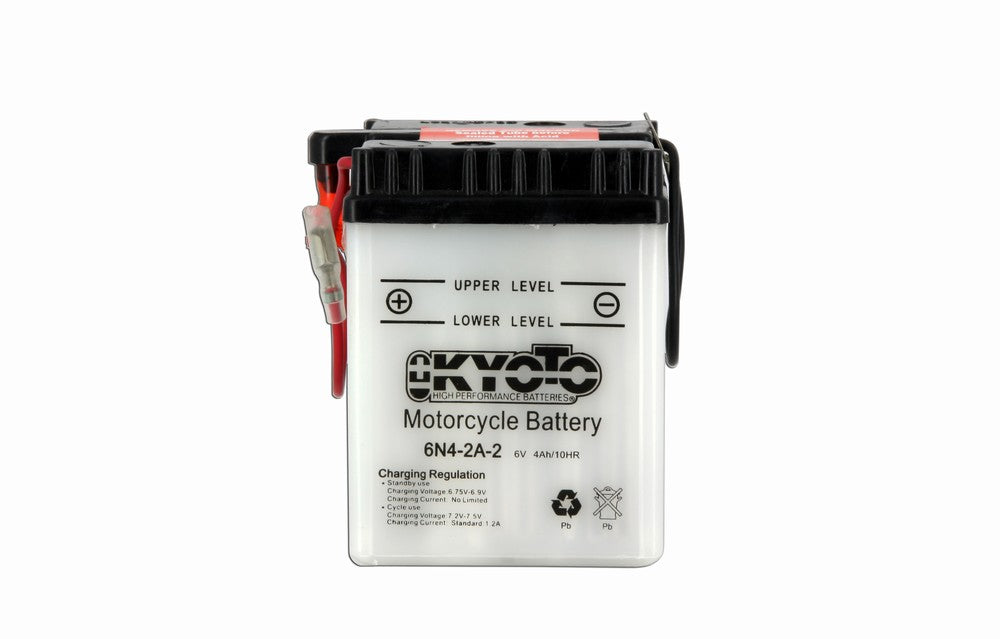 Batterie 6N4-2A-2 Conventionnelle Avec Entretien - Livrée Avec Pack Acide