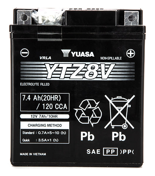 Batterie YTZ8-V SLA-AGM - Sans Entretien - Prête à l'Emploi