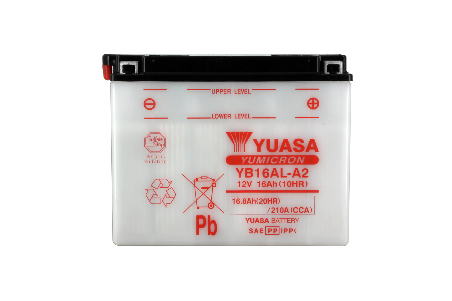 Batterie YB16AL-A2 Conventionnelle Avec Entretien - Livrée Sans Acide