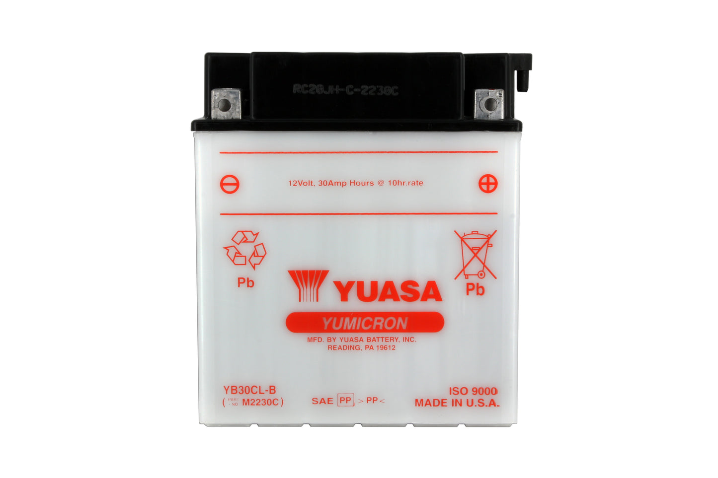 Batterie YB30CL-B Conventionnelle Avec Entretien - Livrée Sans Acide