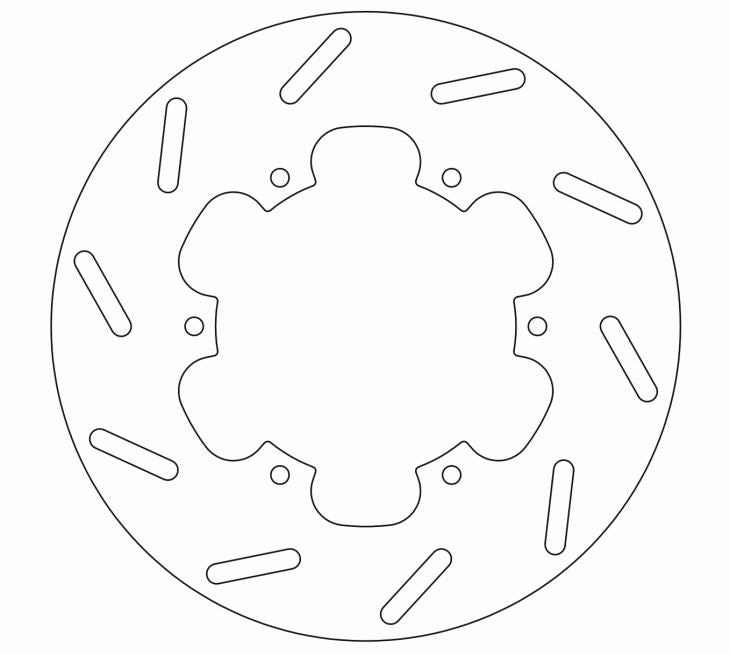 Disque de Frein Fixe PIAGGIO - Homologué TÜV