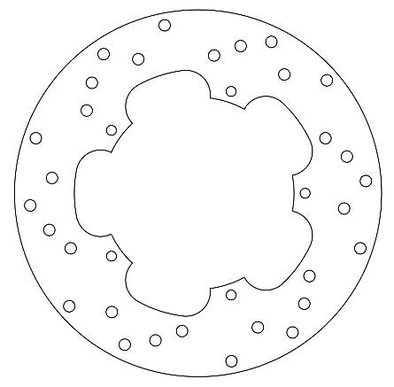 Disque de Frein Fixe GILERA - Homologué TÜV