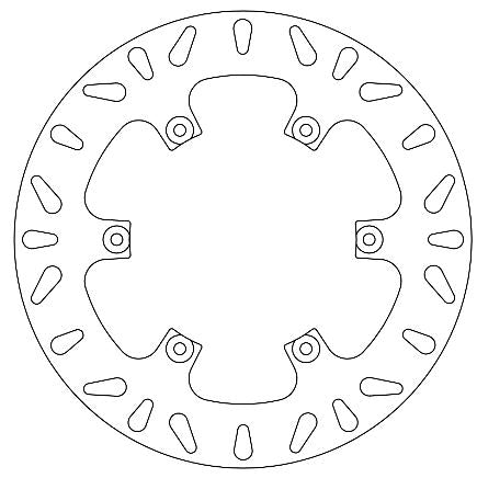Disque de Frein Fixe Gilera - Homologué TÜV