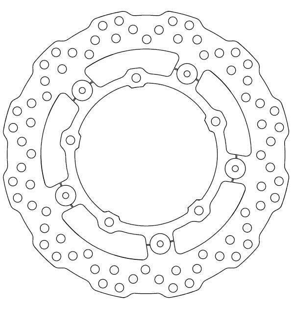 Disque de Frein Flottant YAMAHA - Homologué TÜV