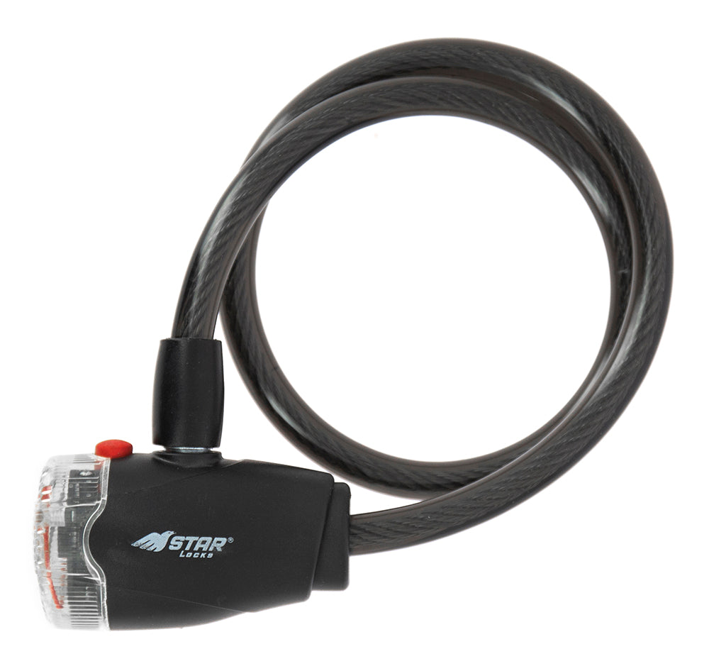 Antivol vélo câble à LED