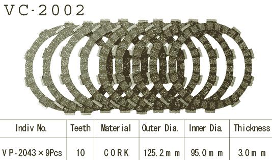 Kit Disques d'Embrayage Garnis Fzr 600 R 1989/1993