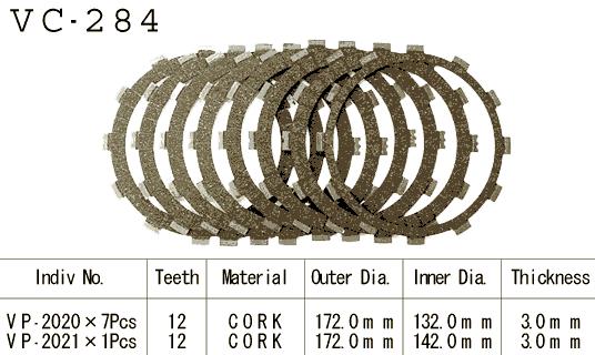 Kit Disques d'Embrayage Garnis 1200 V-Max 1988/2001
