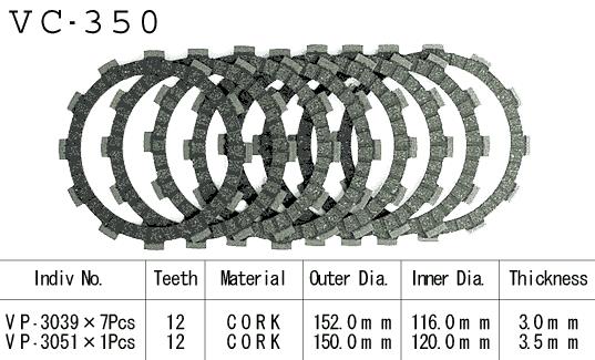 Kit Disques d'Embrayage Garnis Gsx-F 750 1998/2002