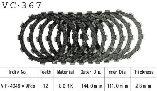 Kit Disques d'Embrayage Garnis Rg 500 Gamma 1985/1987