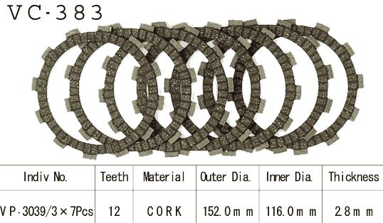 Kit Disques d'Embrayage Garnis Dr 350 S/Se 1990/2000