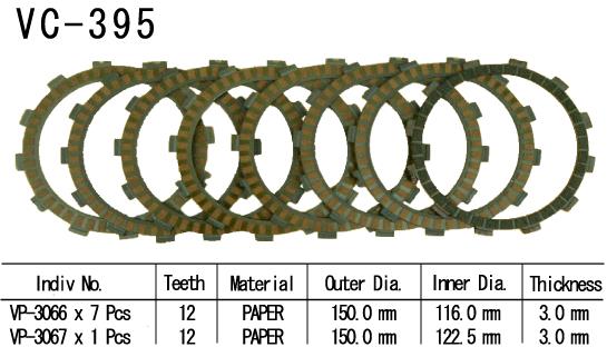 Kit Disques d'Embrayage Garnis Dr-Z 400 E/S 2000/2005