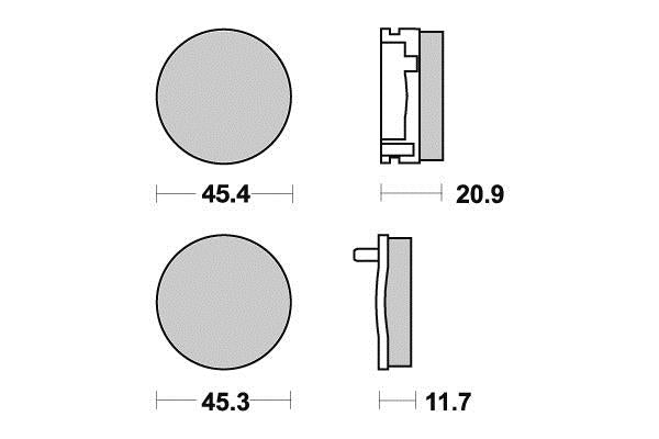 Plaquette de frein Vesrah organique