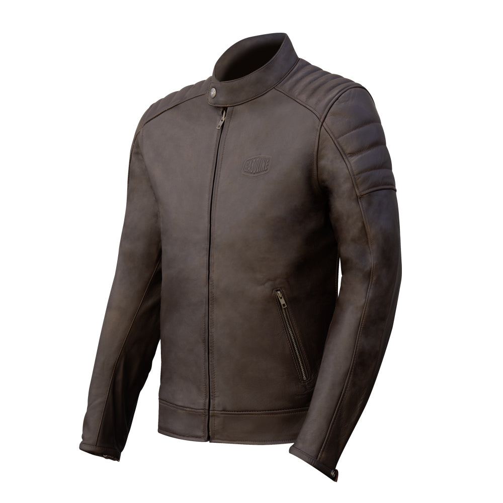 Gasoline - Blouson Cuir Homme GT TROPHY