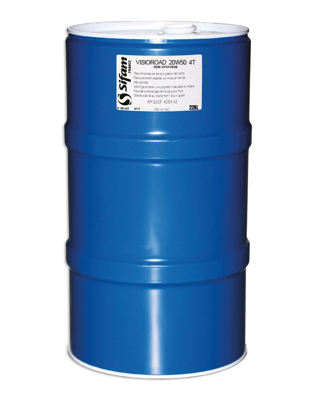 Fût d'huile 4T 20W50 de 220L - Semi Synthèse