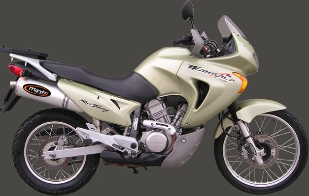 Silencieux Motard XL 650 TRANSALP 2004 Big Oval Alu Homologué