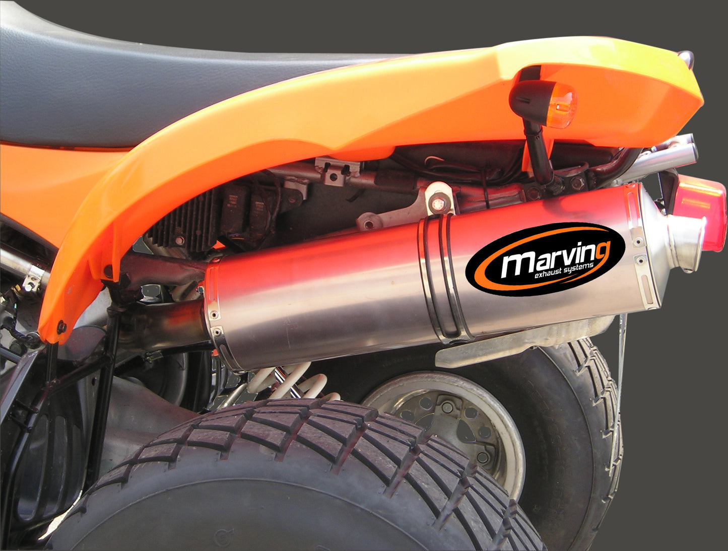 Silencieux Atv Line KVX 400 2003 Big Oval Alu Homologué