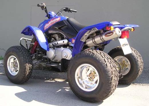 Pot 250 SKYWALKER Ligne Complète Atv Line Silencieux Ovale Alu Non Homologuée