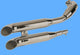 Silencieux Legend VT 1100 SHADOW Turn Out Chromés Non Homologué - Vendus par Paire