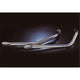 Echap. DRAG PIPES VT600 SHADOW Ligne Complète Non Homologuée Sil. Inox Ø50 Courts Pos.Basse