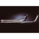 Echap. DRAG PIPES VT600 SHADOW Ligne Complète Non Homologuée Sil. Inox Ø50 Longs Pos. Basse