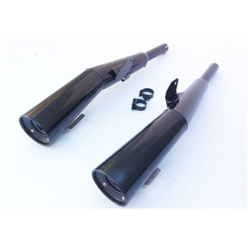 Silencieux Master Z1000R/1100GP Noirs Homologués - Vendus par Paire