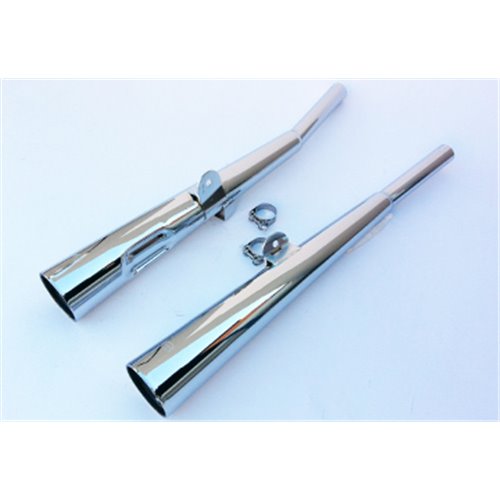 Silencieux Marvi Z400G/Z440 Chromés Homologués - Vendus par Paire
