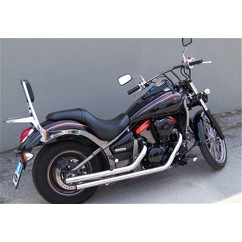 Echap. DRAG PIPES VN 900 SE Ligne Complète Non Homologuée Sil. Inox Ø50 Courts Pos.Basse