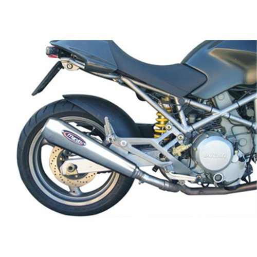 Sil. RACING STEEL MONSTER 600 Homologués Vendus par Paire Inox Coniques Embout Ø110