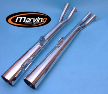 Silencieux Marvi GS 850 G Chromés Homologués - Vendus par Paire