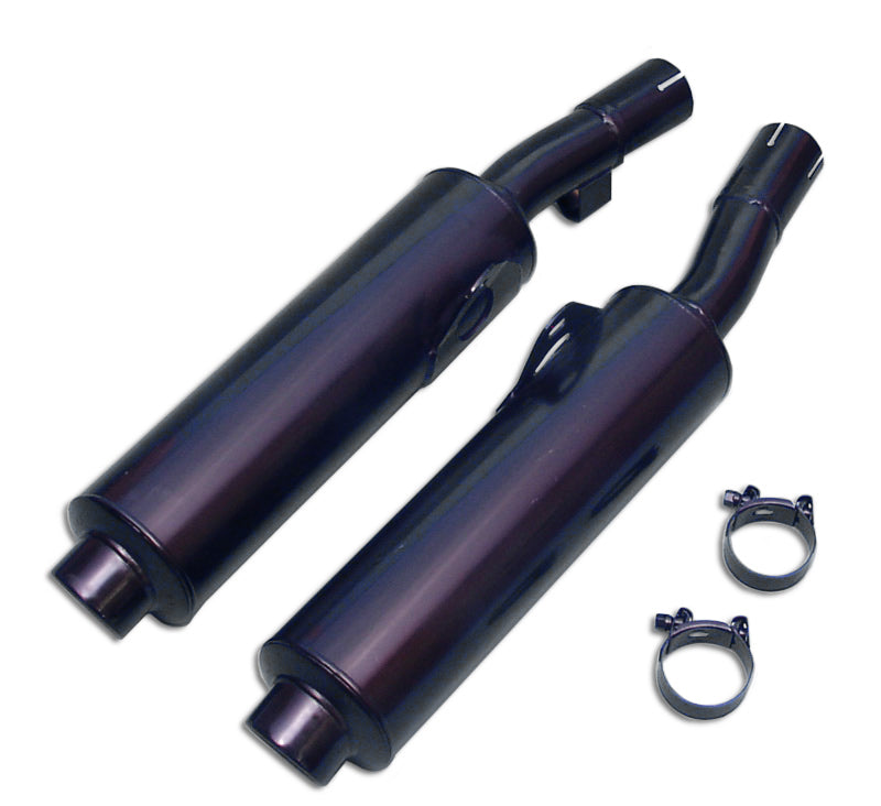 Silencieux Rond GSX 600 F Ronds Ø100 Noirs Homologués - Vendus par Paire