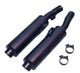 Silencieux Rond GSX 600 F Ronds Ø100 Noirs Homologués - Vendus par Paire