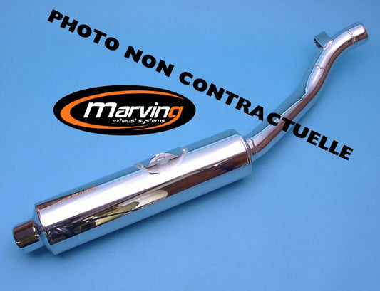Silencieux Rond GSX-R 750 W 1992/1994 Ø114 Chromé Homologué