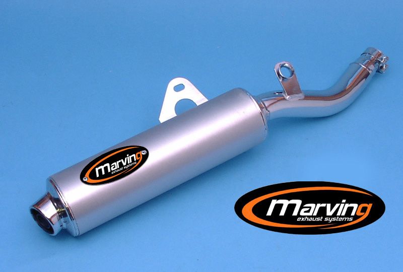 Silencieux Amacal DR 650 RS/RSE Ø100 Chromé Revêtement Alu Homologué