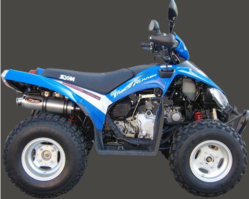 Silencieux Atv Line TRUCK RUNNER 200 Rond Ø100 Alu Homologué