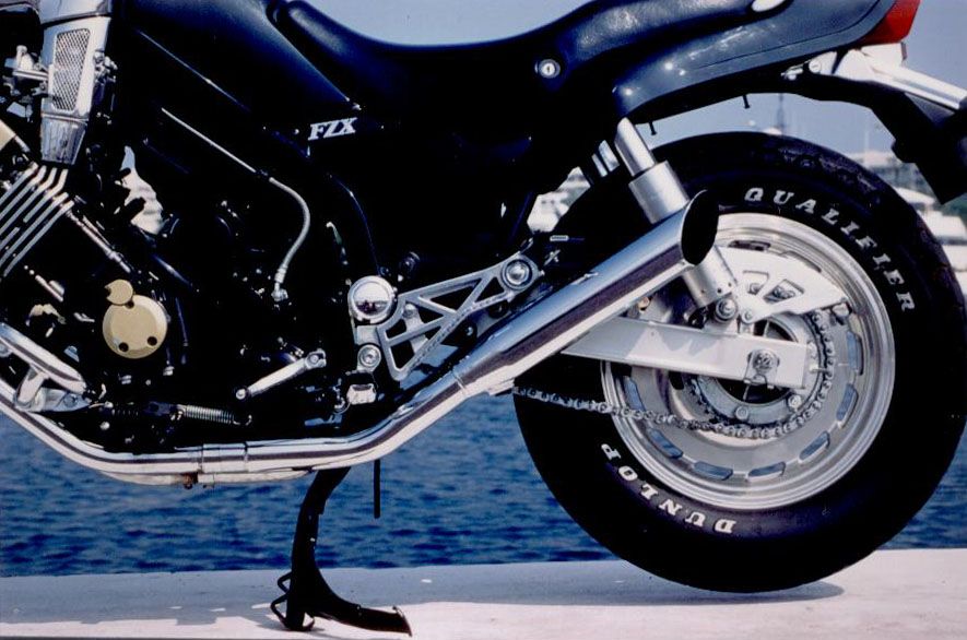 Silencieux Legend FZX 750 PHASER Turn Out Chromés Non Homologués - Vendus par Paire