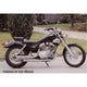 Pot XV125/250 VIRAGO Ligne Complète Legend Silencieux Turn Out Chromés Non Homologuée