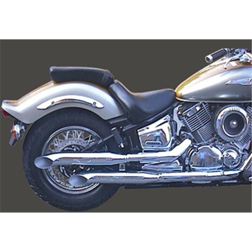 Silencieux Legend XVS 1100 DRAGSTAR Turn Out Chromés Non Homologués - Vendus par Paire