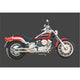 Echap. DRAG PIPES 650 DRAGSTAR Ligne Complète Non Homologuée Sil. Inox Ø50 Longs Pos. Basse